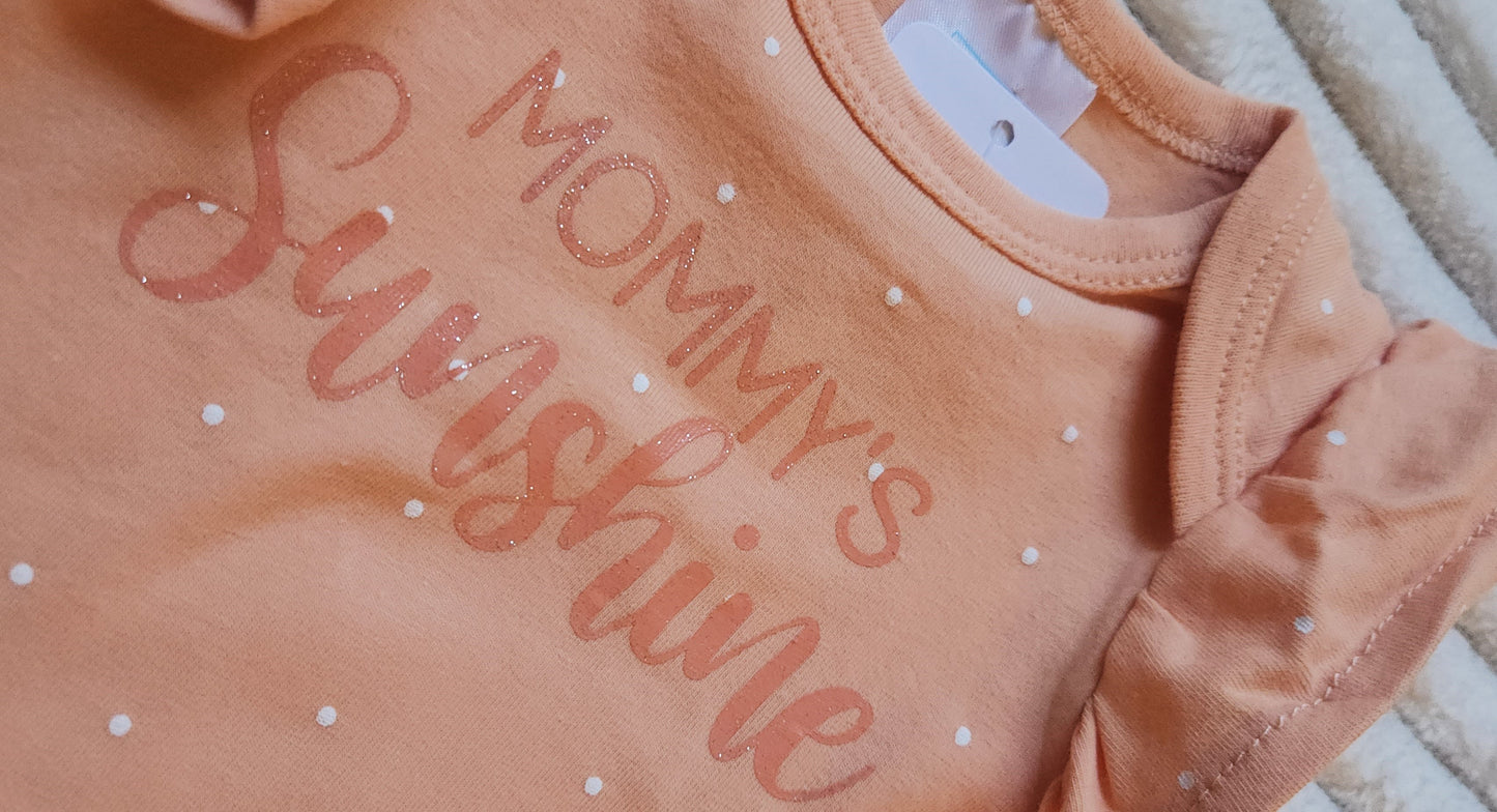 Mommy's Sunshine Floral Coveralls | 3-Piece