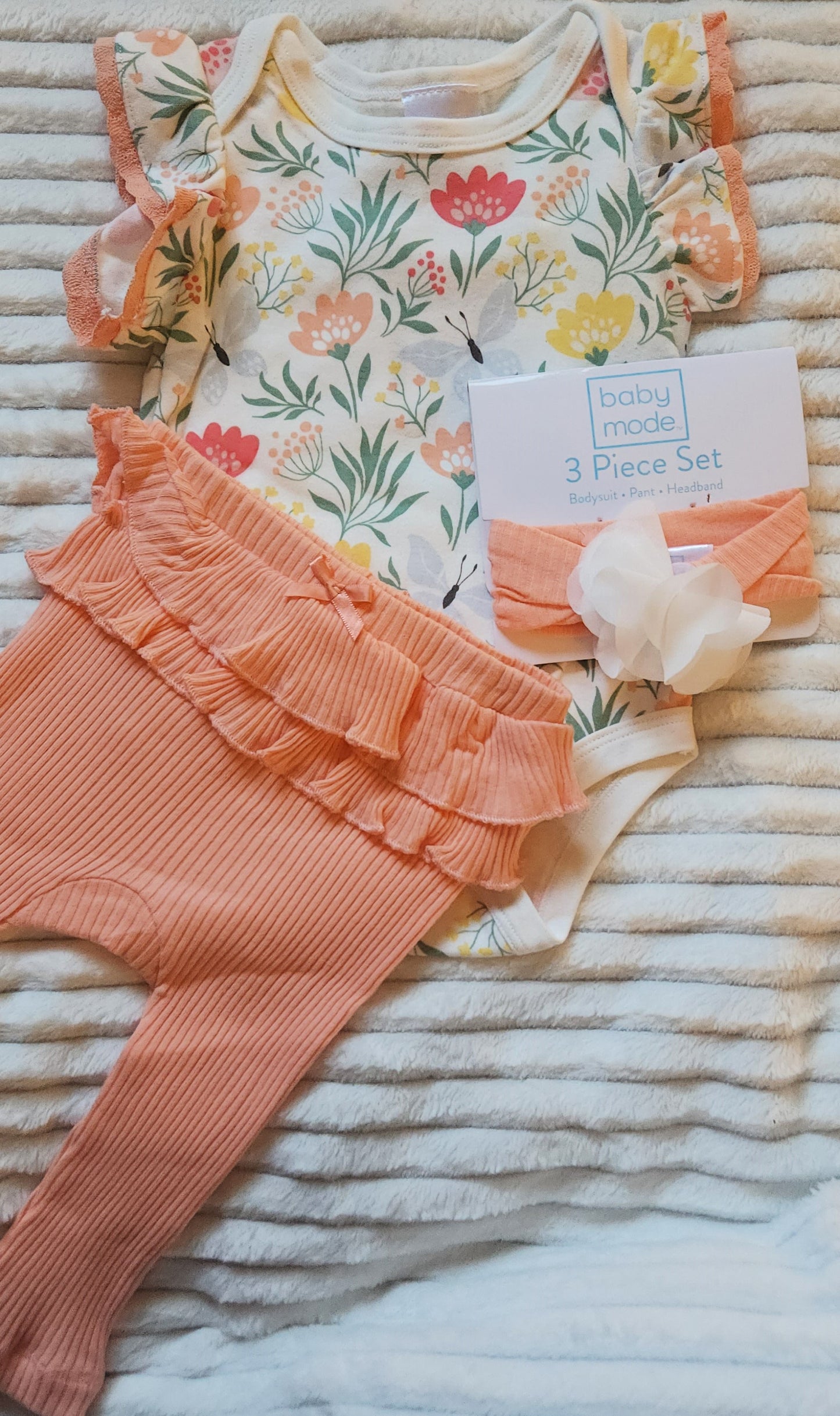 Girls 3pc Pant Set - Tropical Floral
