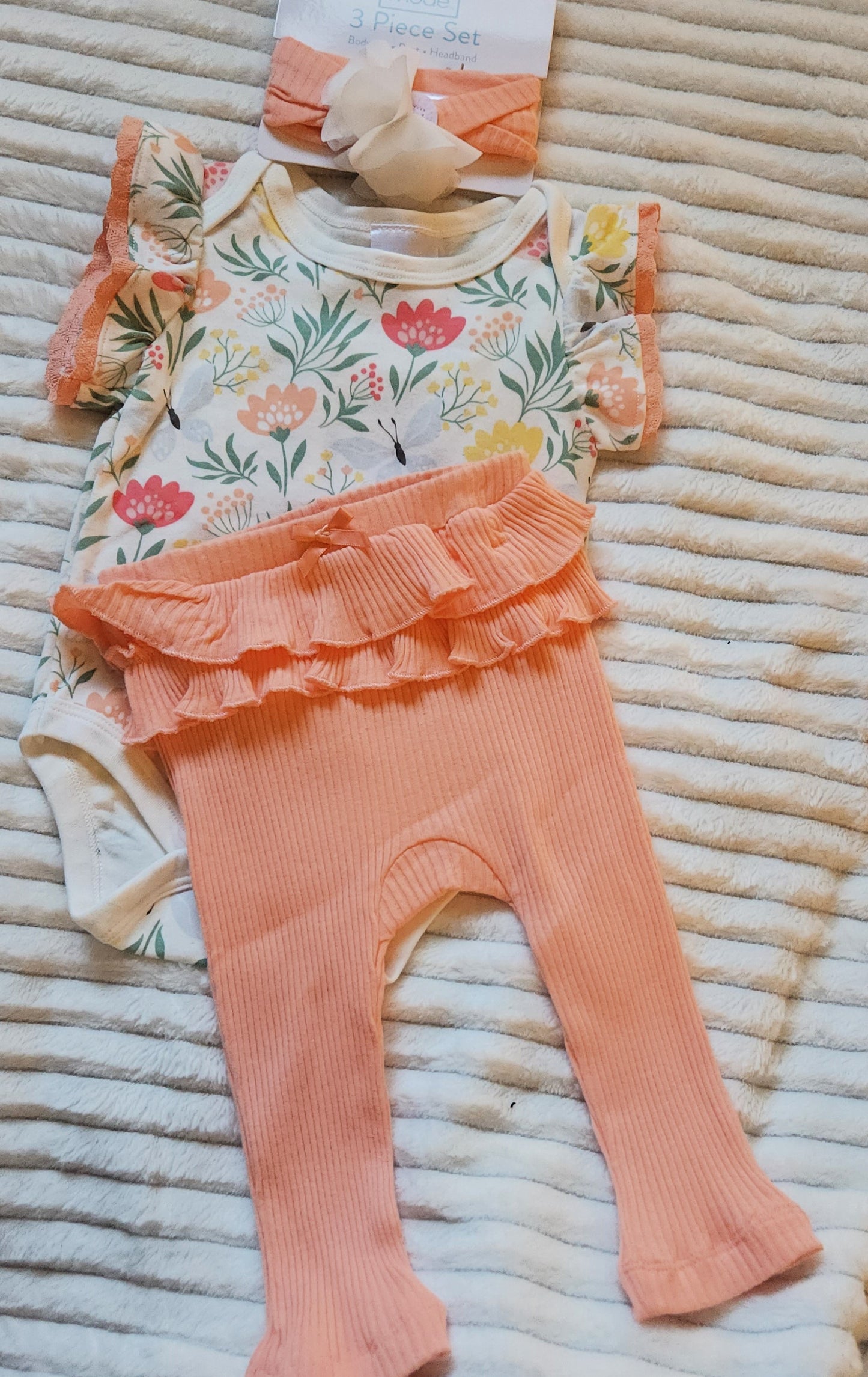 Girls 3pc Pant Set - Tropical Floral