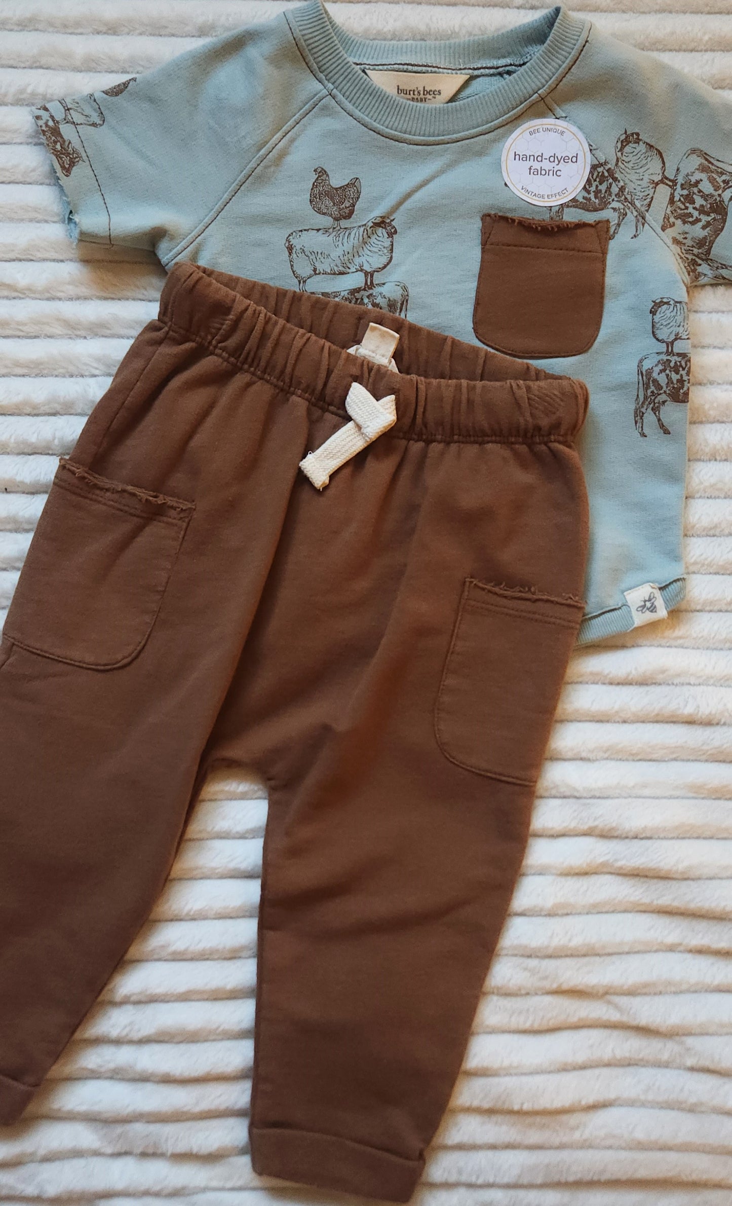 Stacked Farm Animals Organic Tee & Pant Set
