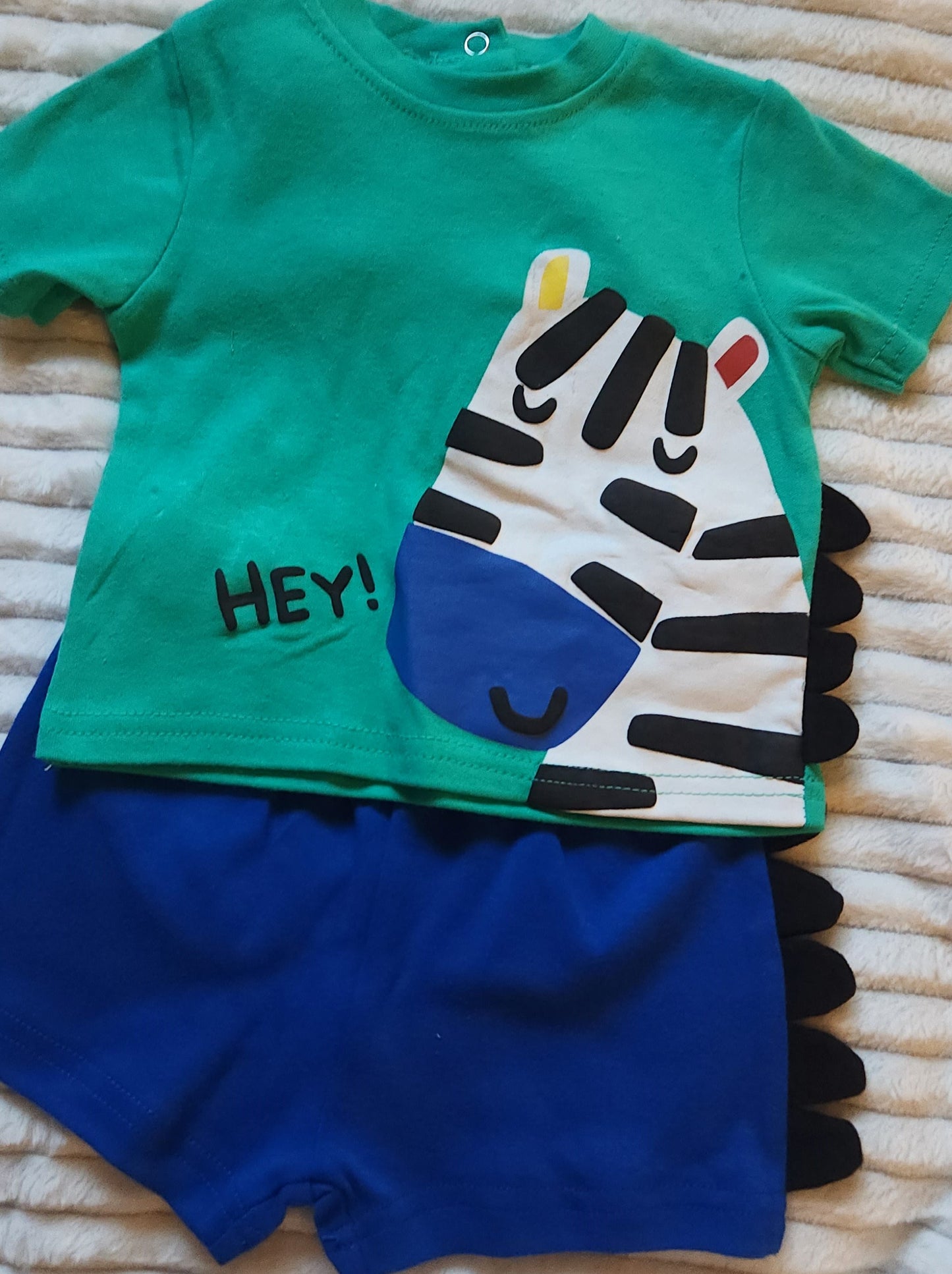 Boys' 3-Piece Zebra Short Set
