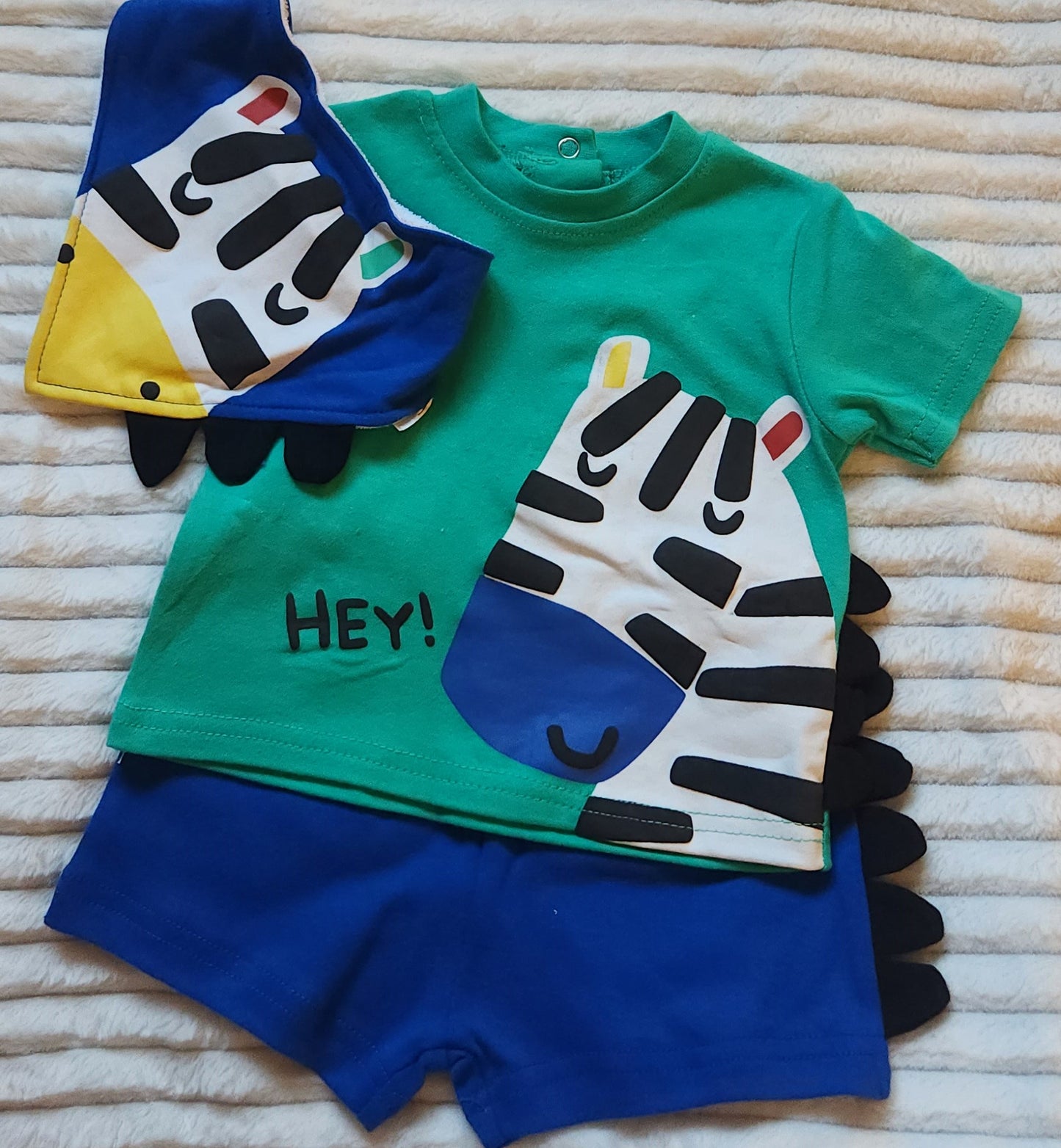 Boys' 3-Piece Zebra Short Set