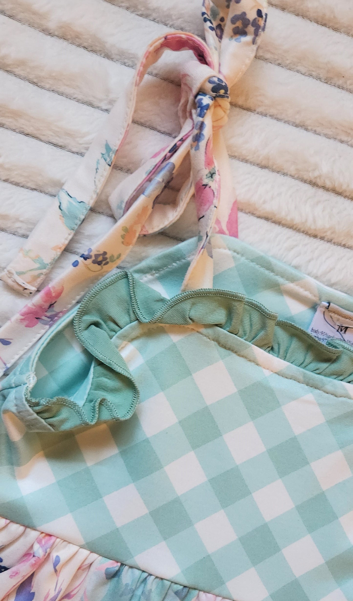 Aqua & Floral Shorts Set