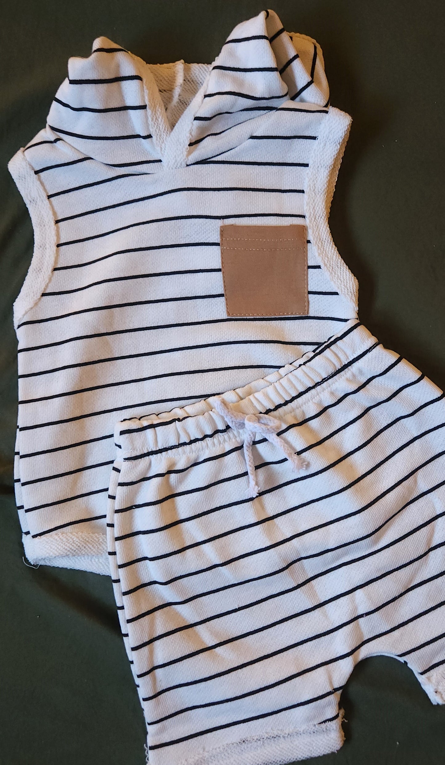 Carson Striped Summer Set - White