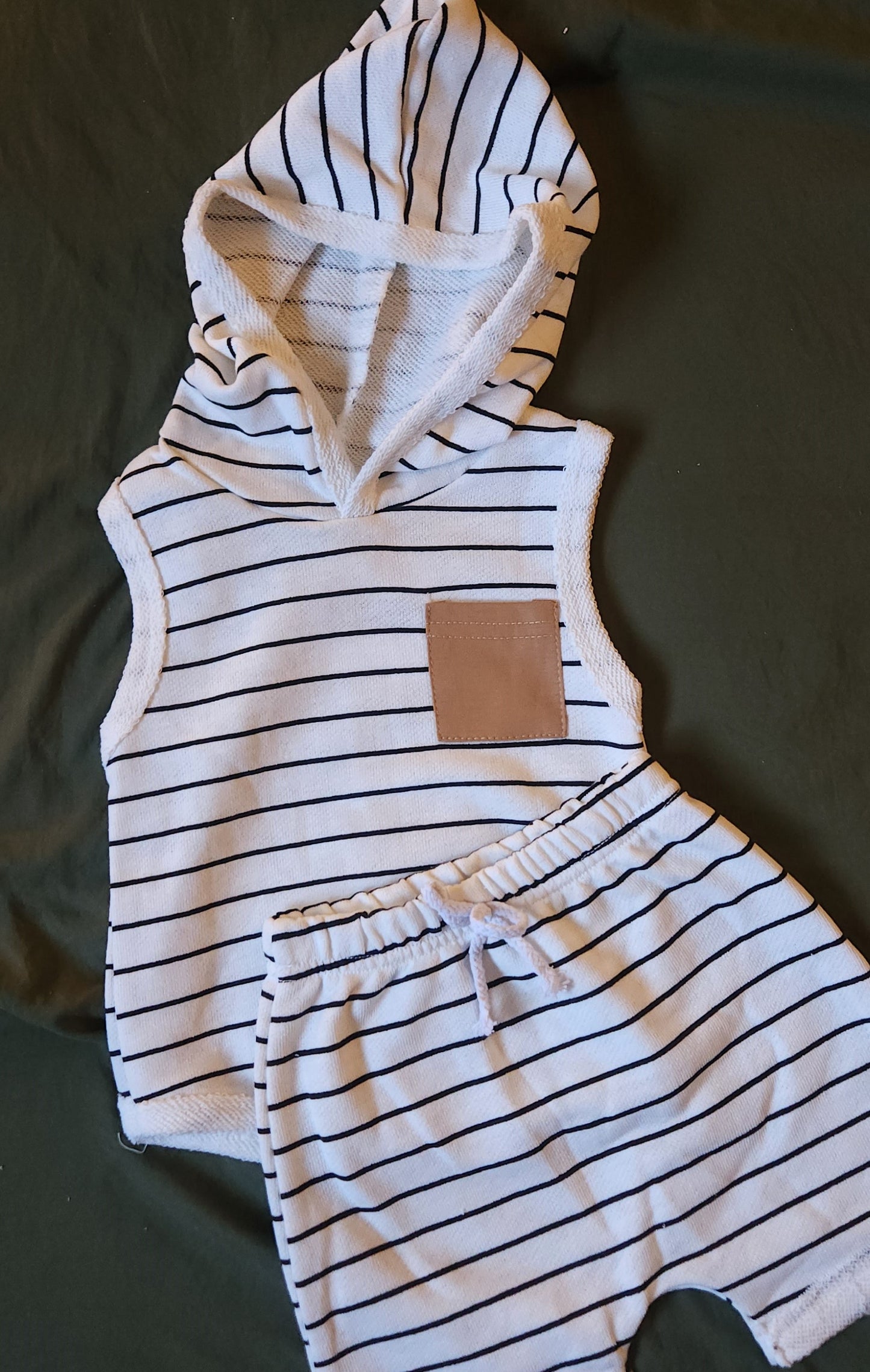 Carson Striped Summer Set - White