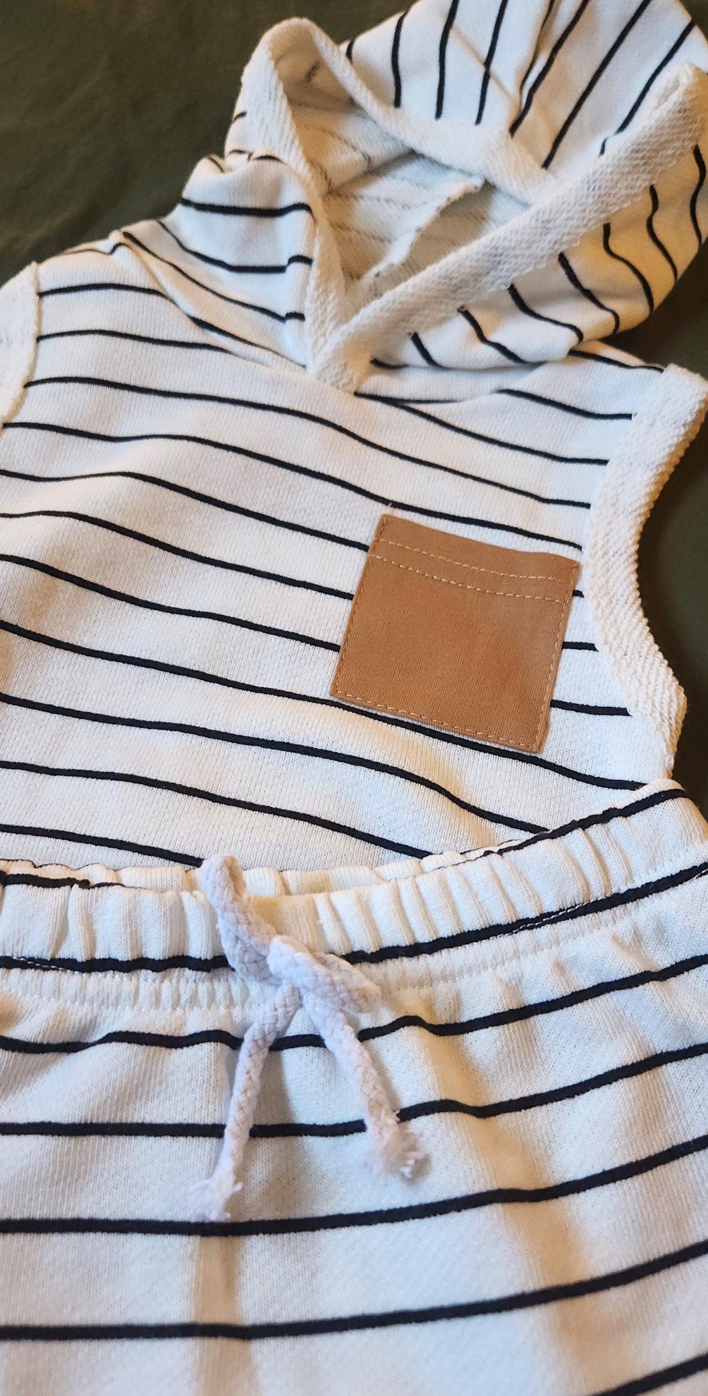 Carson Striped Summer Set - White