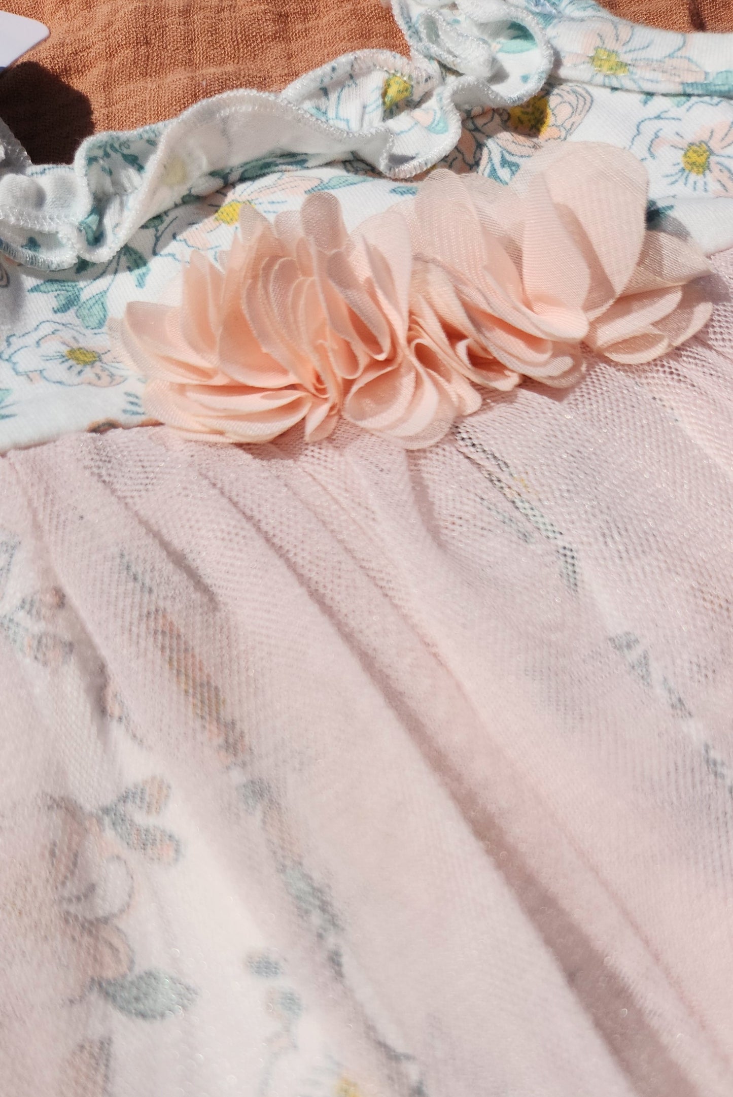 Girls 2pc Tutu Set: Pink Floral