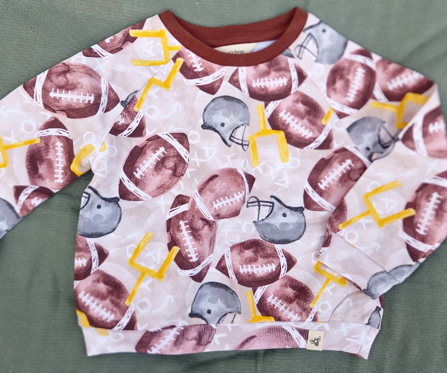 Football Season Organic Sweatshirt Set