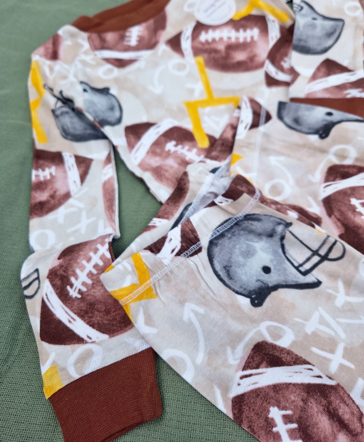 Football Season Two-Piece Pajamas