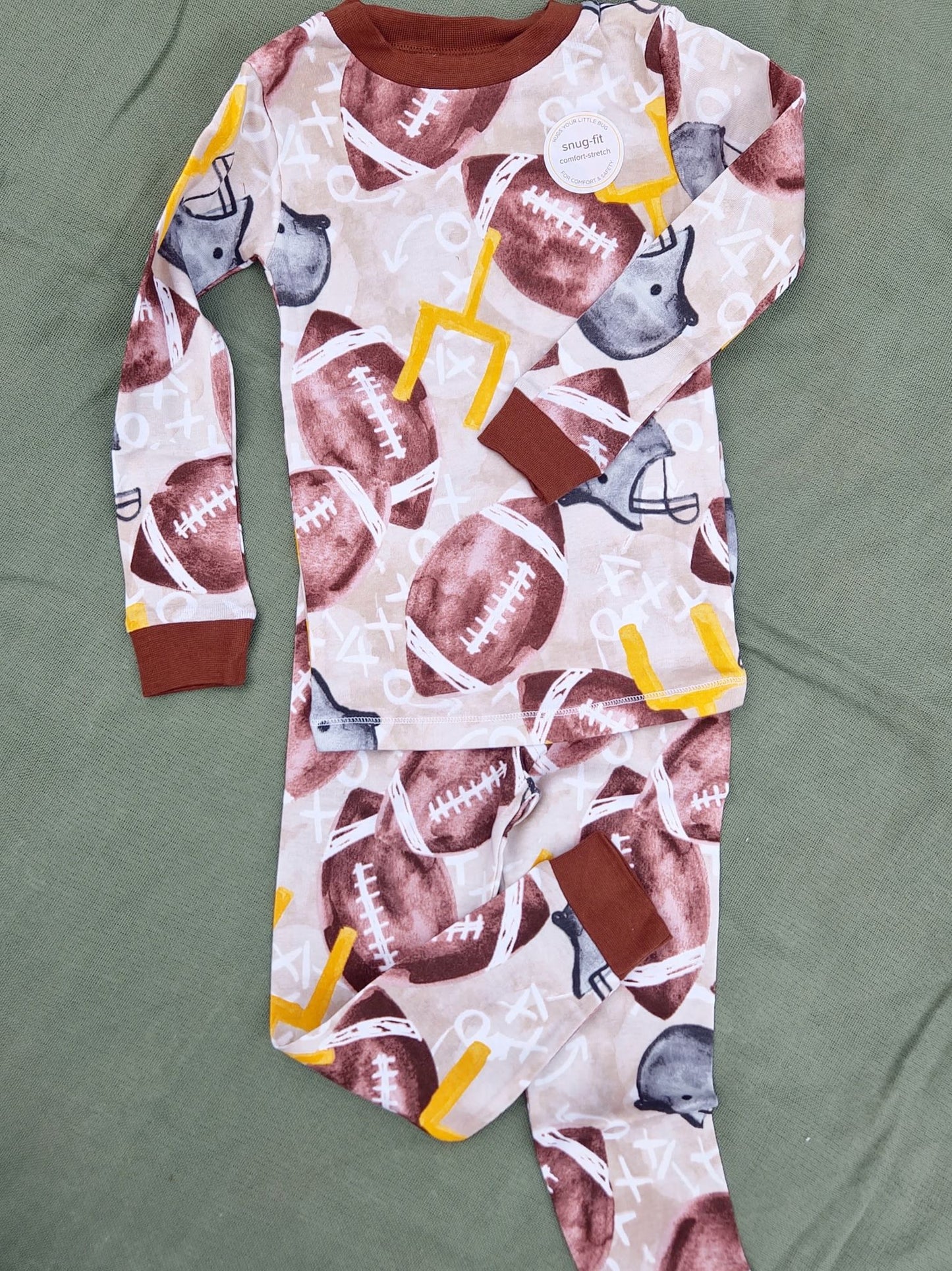 Football Season Two-Piece Pajamas
