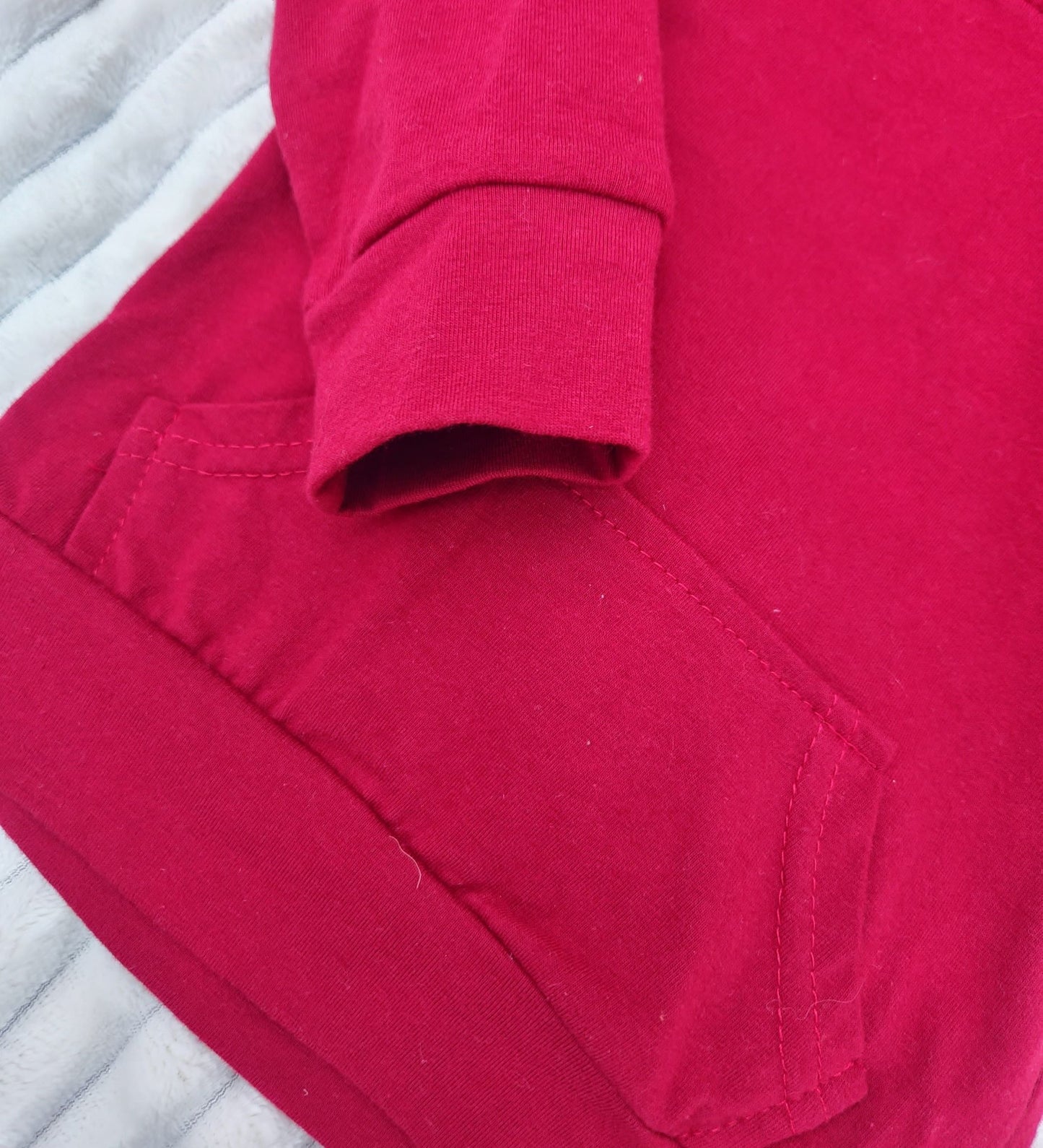 Hoodie and Tie-dye Joggers Outfit - Red