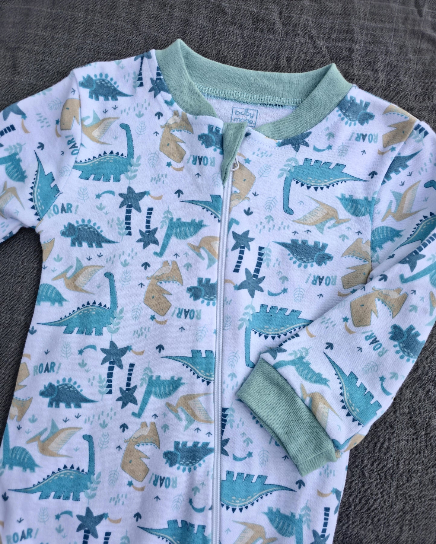 Boy’s Interlock Coverall: Dinosaur