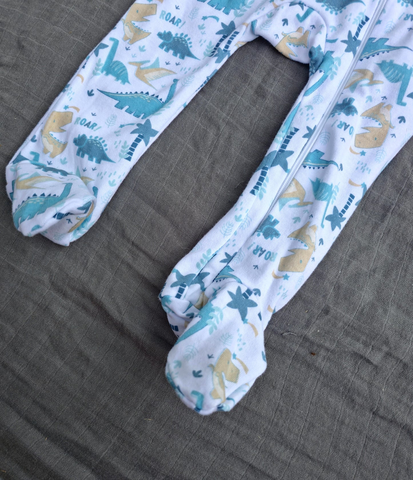 Boy’s Interlock Coverall: Dinosaur