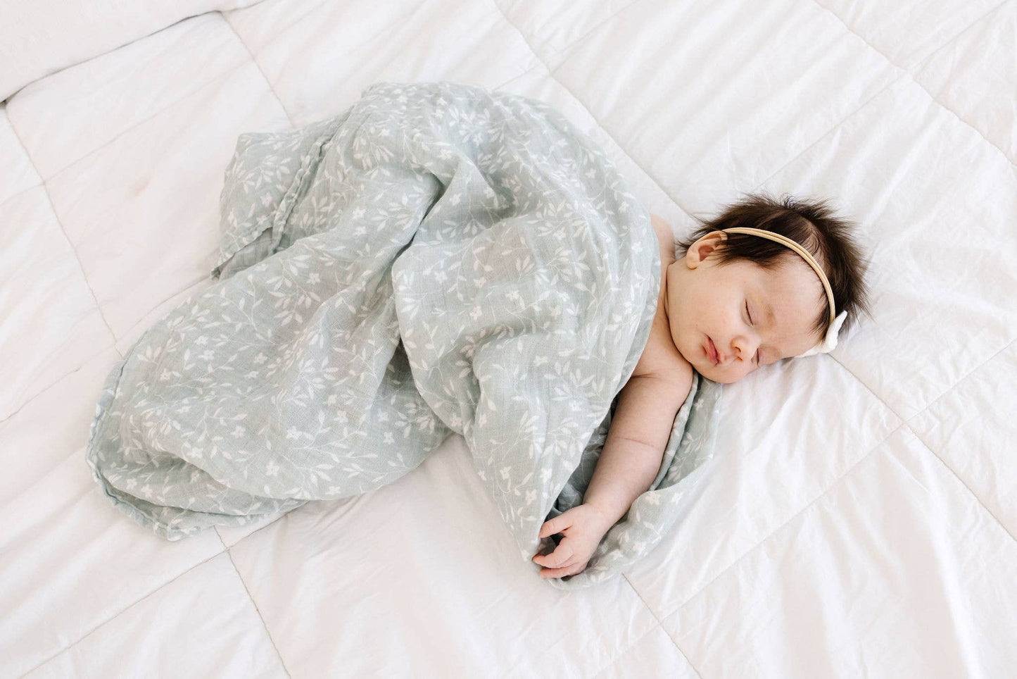 Sage Vines - Muslin Blanket