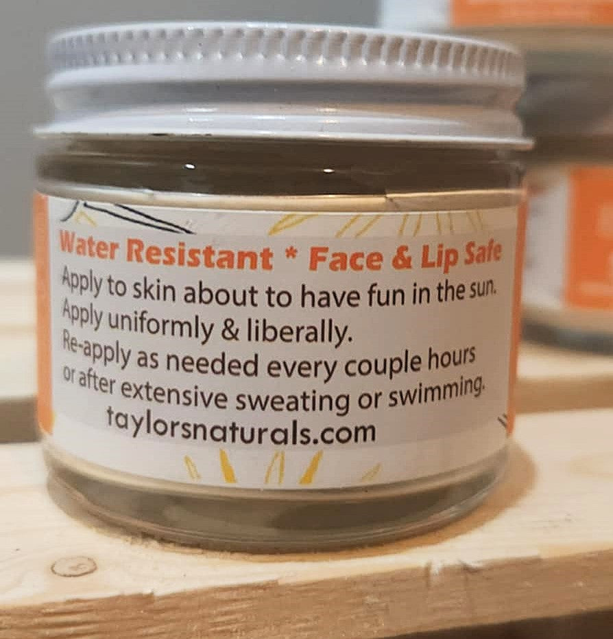 ELEVATED - SUN! Natural Mineral SunScreen - Glass Jar 2oz.