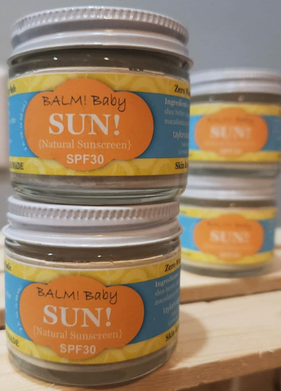 BALM! Baby - SUN 30SPF Natural Mineral Sun Screen- (2oz glas