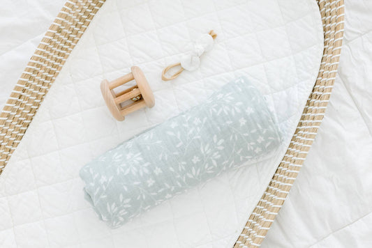 Sage Vines - Muslin Blanket