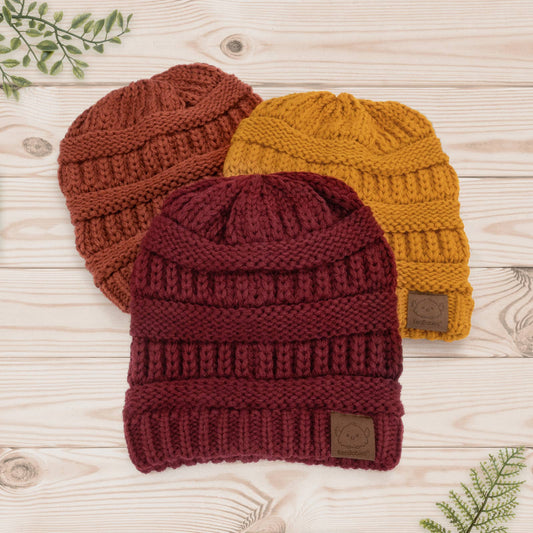Warmzy Beanies 3-Pack  (Terracotta)