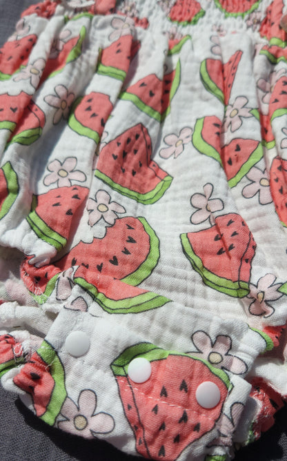 Fruit Scrunch Romper with Headband