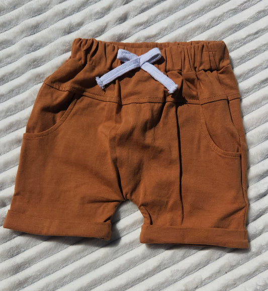 Brown Casual Shorts