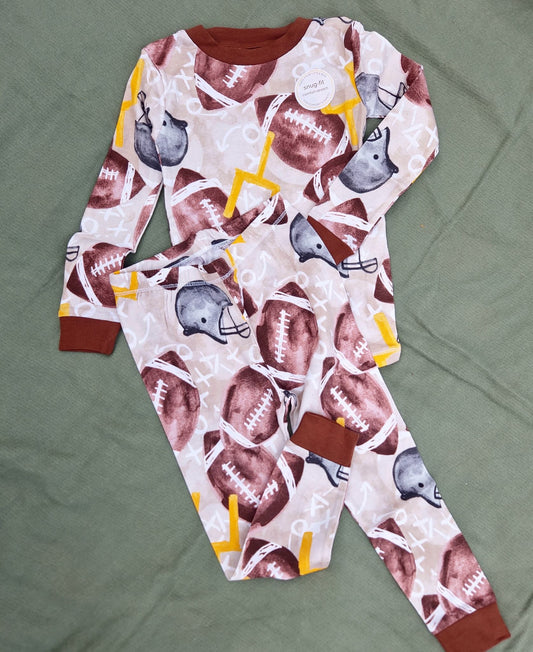 Football Season Two-Piece Pajamas