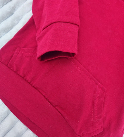 Hoodie and Tie-dye Joggers Outfit - Red