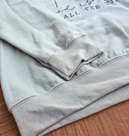 God is Good Floral Crew Neck Sweatshirt