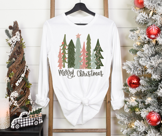 Merry Christmas Tree Long sleeve
