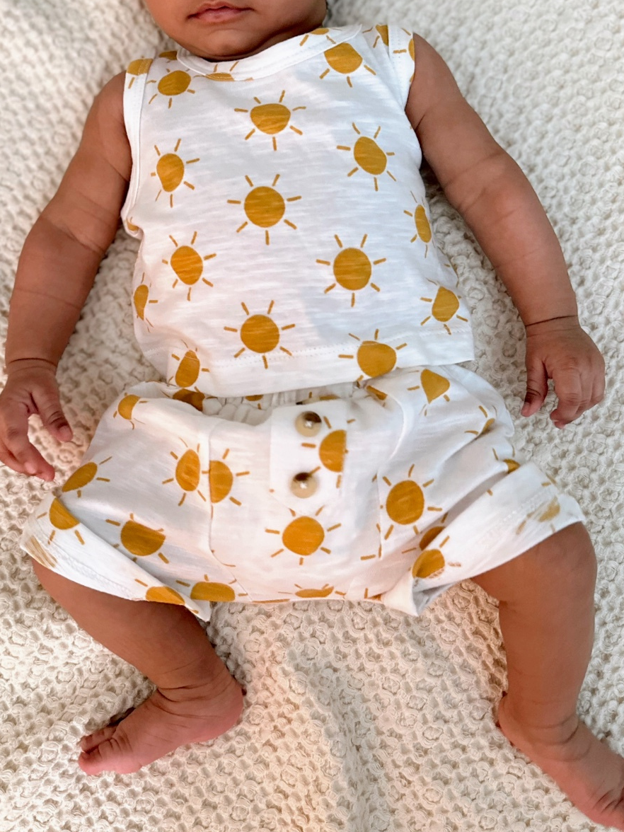 Sun / Organic Tank & Short Set