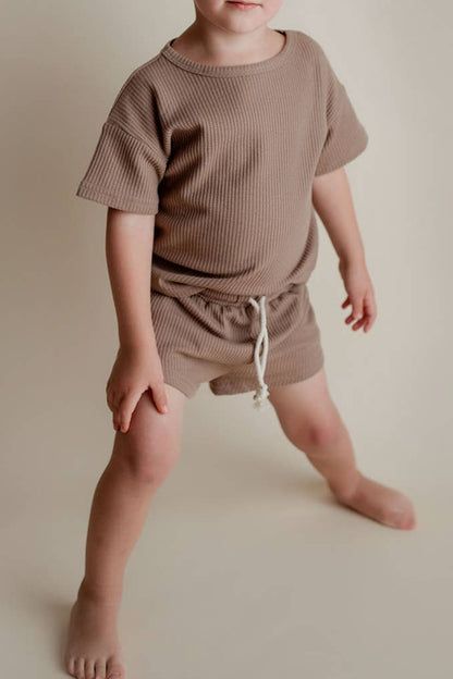 Summer Waffle Toddler Top & Bottom Set