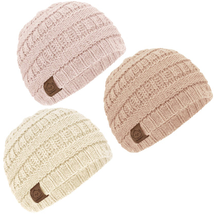 Warmzy Beanies3-Pack  (Pale)
