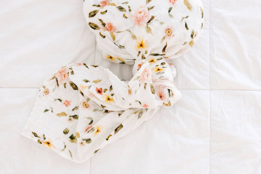 Garden Floral - Muslin Blanket
