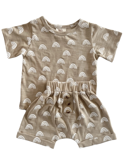 Rainbow / Organic Tee & Short Set