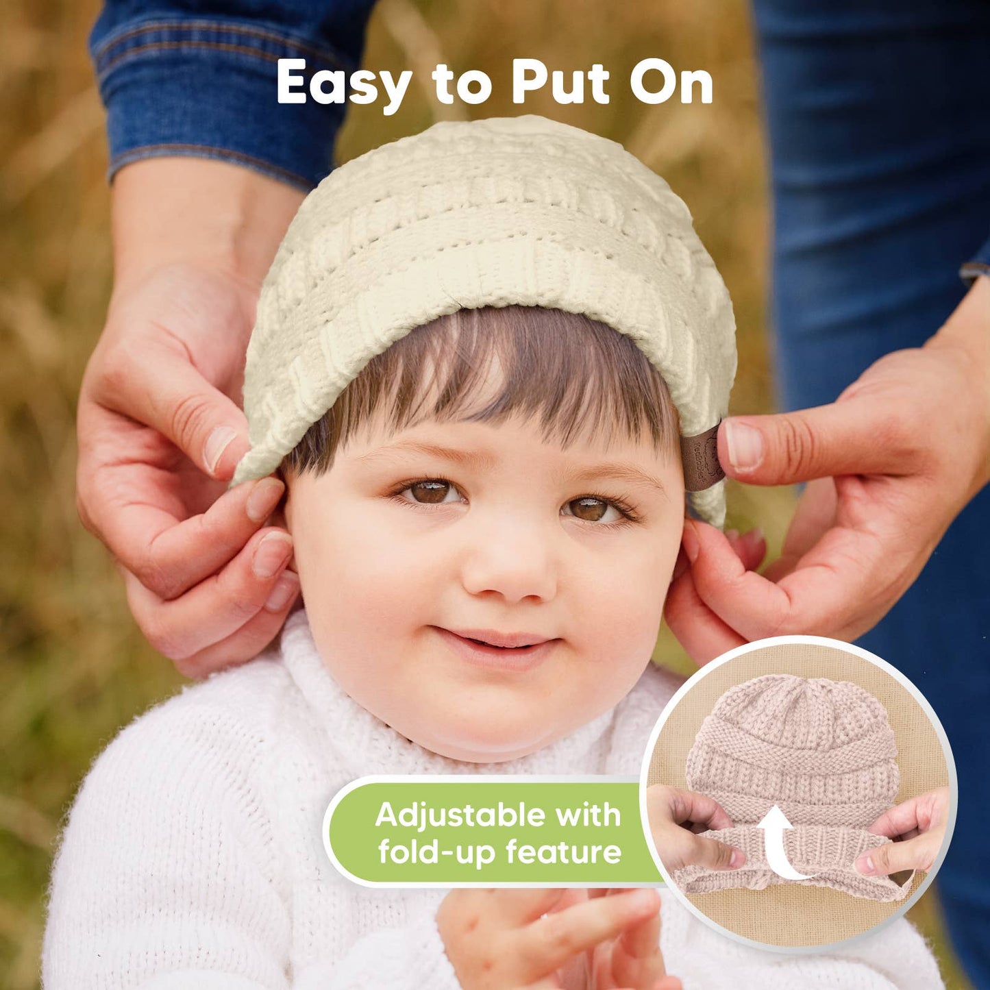 Warmzy Beanies3-Pack  (Pale)